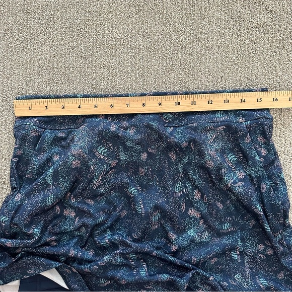 Greg Norman Monet Abstract Brush Navy Print Skort ML75 Sculpt Stretch Size Small - Picture 5 of 6